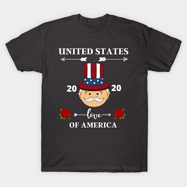 UNITED STATED OF AMERICA T-Shirt by Grishman4u